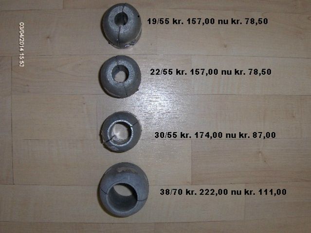 NR. 140300  19 X 55 MM
NR. 140310  22 X 55 MM
NR. 140330  30 X 55 MM