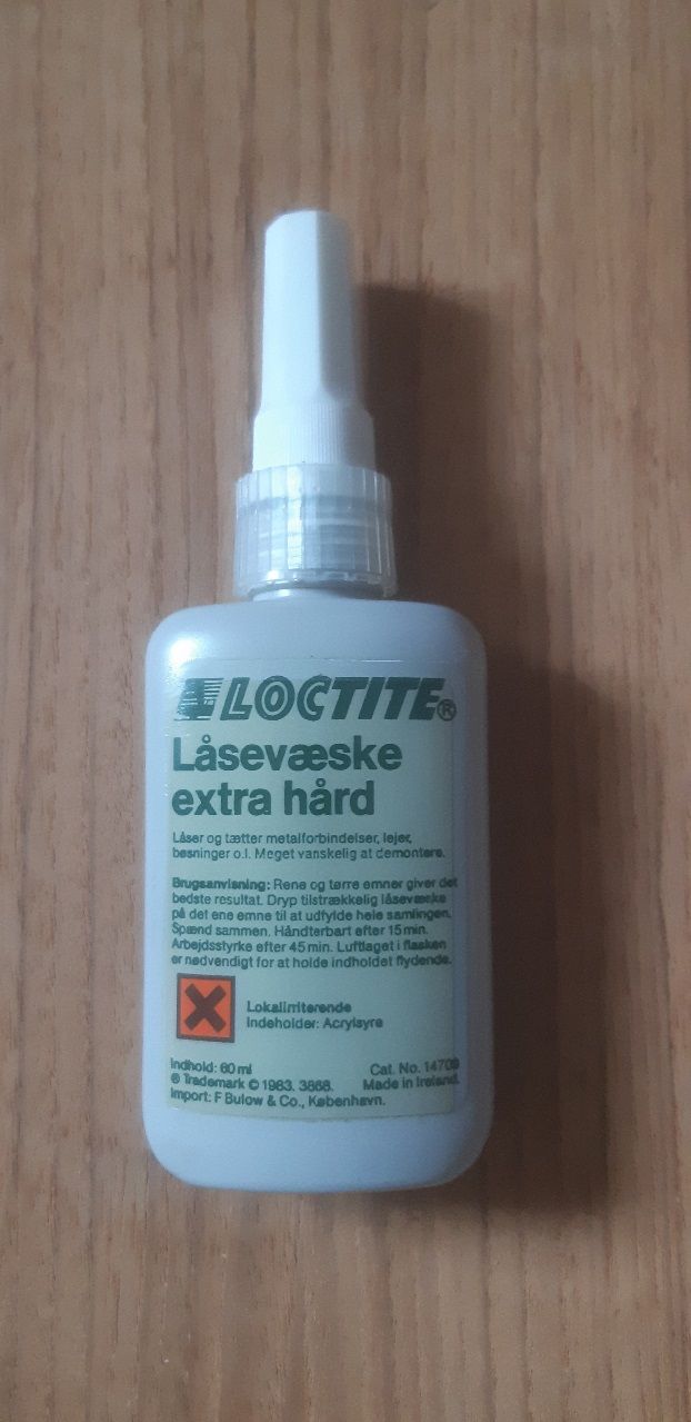 LOCTITE LÅSEVÆSKE EXTRA HÅRD, LÅSER OG TÆTTER METALFORBINDELSER, MEGET VANSKELIG AT DEMONTERE.
KR. 290,00     